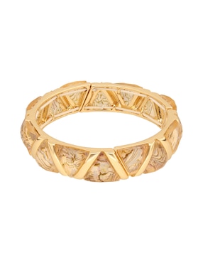 Pulsera Napier Golden Gems con acabado brillante