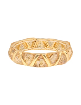 Pulsera Napier Golden Gems con acabado brillante