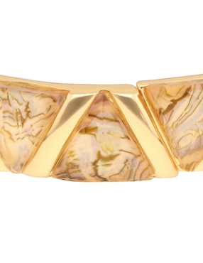 Pulsera Napier Golden Gems con acabado brillante