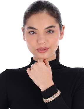 Pulsera Napier Golden Gems con acabado brillante