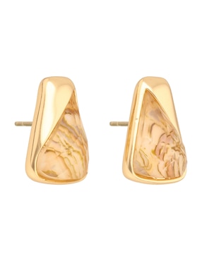 Broqueles Napier Golden Gems acabado brillante