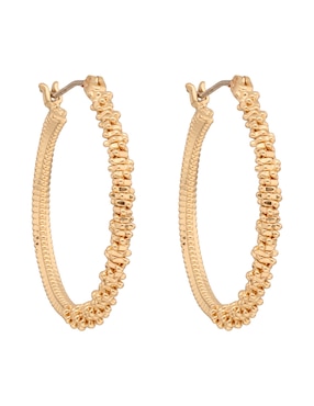 Arracadas Napier Gold Lace con acabado brillante