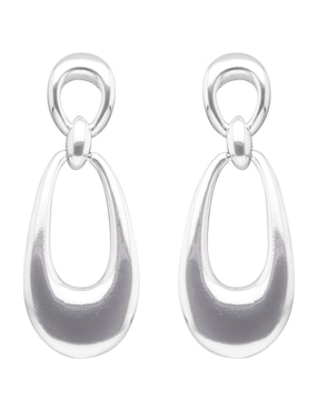 Aretes largos Napier con acabado brillante