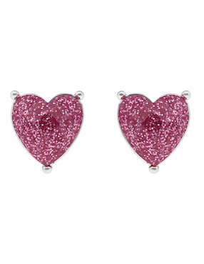 Broqueles Napier Love Hearts con acabado brillante