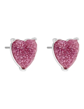 Broqueles Napier Love Hearts con acabado brillante