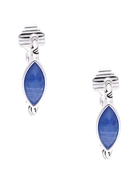 Aretes largos Napier Westside con acabado brillante