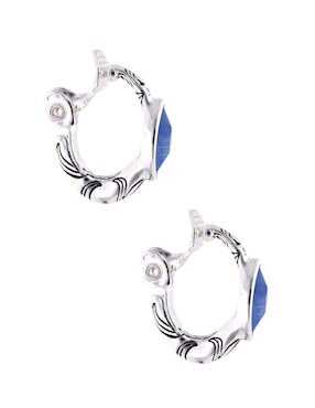 Aretes largos Napier Westside con acabado brillante