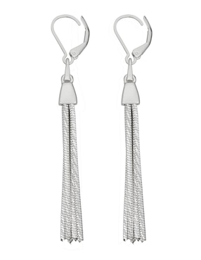 Aretes largos Napier Basic Metal Ears M3 con acabado brillante