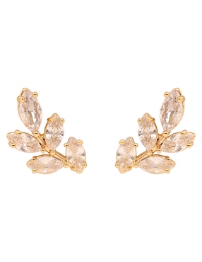 Broqueles Napier social cz ears m2 con acabado brillante