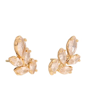Broqueles Napier social cz ears m2 con acabado brillante