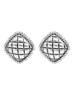 Broqueles Napier basic metal ears m2 con acabado brillante