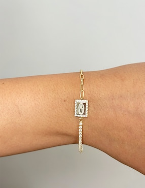 Pulsera Carmela Mía 14 k Religiosos con acabado baño de oro