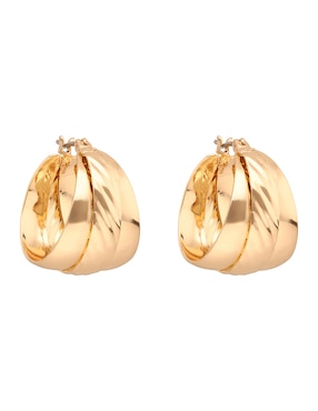 Arracadas Napier basic metal ears m2 con acabado brillante