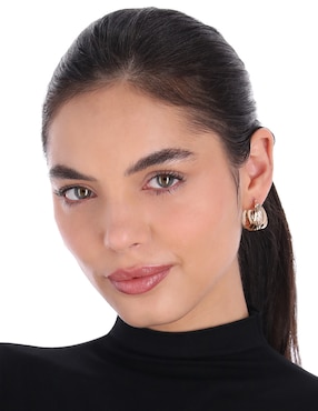 Arracadas Napier basic metal ears m2 con acabado brillante