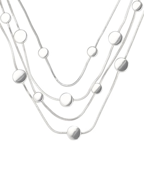 Collar de varios hilos Napier Organic Silver