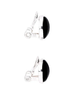 Aretes cortos Napier Midnight Beads con acabado brillante