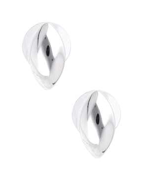 Aretes cortos de gota Napier Silver Patterns con acabado brillante