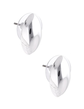 Aretes cortos de gota Napier Silver Patterns con acabado brillante