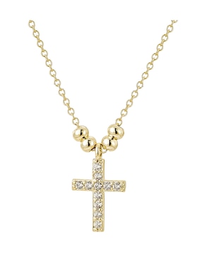 Collar con dije de cruz Carmela Mía Religiosos 14 k