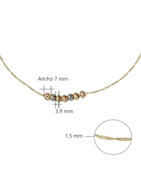 Gargantilla de aro Horoz 18 K
