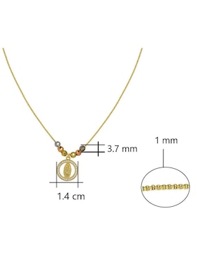 Gargantilla de virgen Horoz 18 K