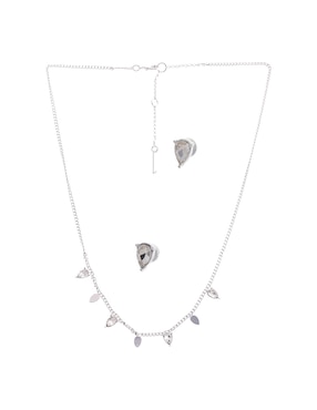 Aretes y collar de gota Nine West cristal