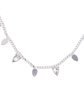 Aretes y collar de gota Nine West cristal