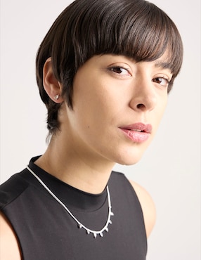 Aretes y collar de gota Nine West cristal