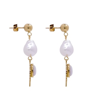 Aretes Oro Angelus con acabado pulido