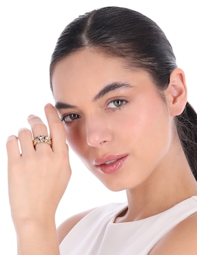 Anillo coach acabado brillante