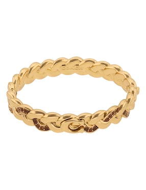 Pulsera Coach 2.1 Braided Metal con acabado brillante