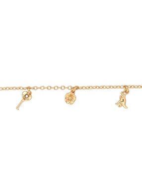 Pulsera Coach 12.1 Charming Charms con acabado brillante