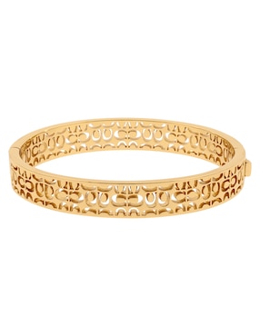 Pulsera Coach 2.1 Quilted Cut Out Logo con acabado
brillante