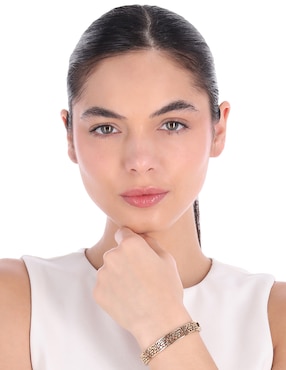 Pulsera Coach 2.1 Quilted Cut Out Logo con acabado
brillante