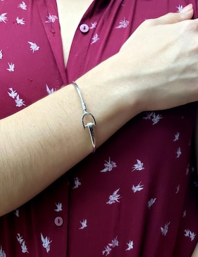 Brazalete Petick de plata P 925 con acabado brillante