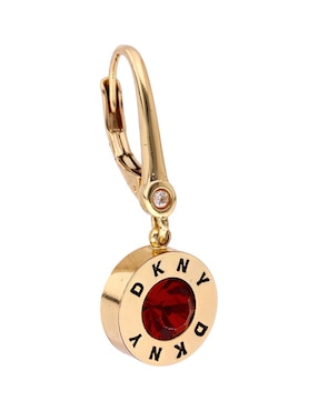 Aretes redondos Dkny con acabado brillante