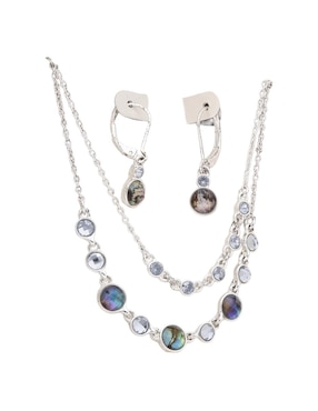 Aretes y collar redondos Anne Klein Enchanted Box Sets