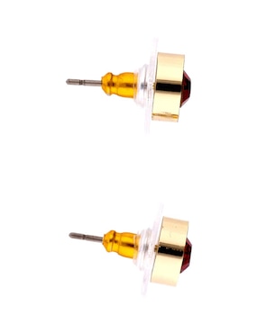 Aretes redondos Dkny con acabado pavé