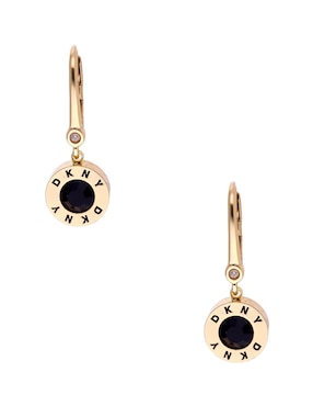 Aretes cortos Dkny Rivet con acabado brillante
