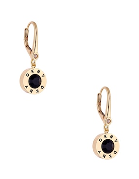 Aretes cortos Dkny Rivet con acabado brillante