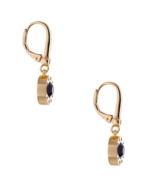 Aretes cortos Dkny Rivet con acabado brillante