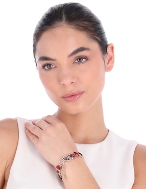 Pulsera Anne Klein Fashionably Festive con acabado pavé