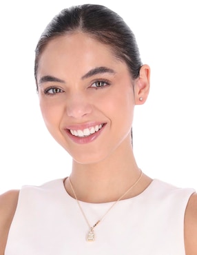 Set aretes y collar de candado Dkny