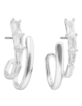 Aretes cortos Anne Klein Bells con acabado brillante
