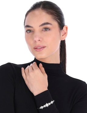 Brazalete Anne Klein Feeling Frosty con acabado brillante