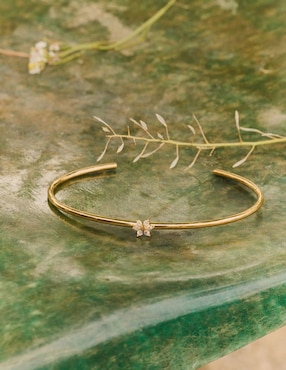 Brazalete Apodemia Olivia Wild con acabado baño de oro de 18 K
