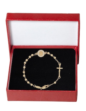 Pulsera Horoz 18 k con acabado chapa de oro