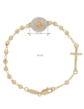 Pulsera Horoz con acabado chapa de oro de 18 K