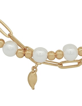 Pulsera Horoz 18 K con acabado chapa de oro
