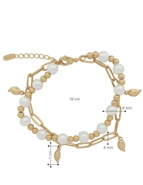 Pulsera Horoz 18 K con acabado chapa de oro